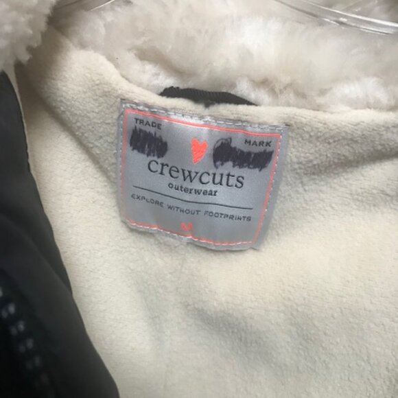 J. Crew Crewcuts Girls Hooded Coat, size M (10), black, excellent condition - Picture 3 of 4